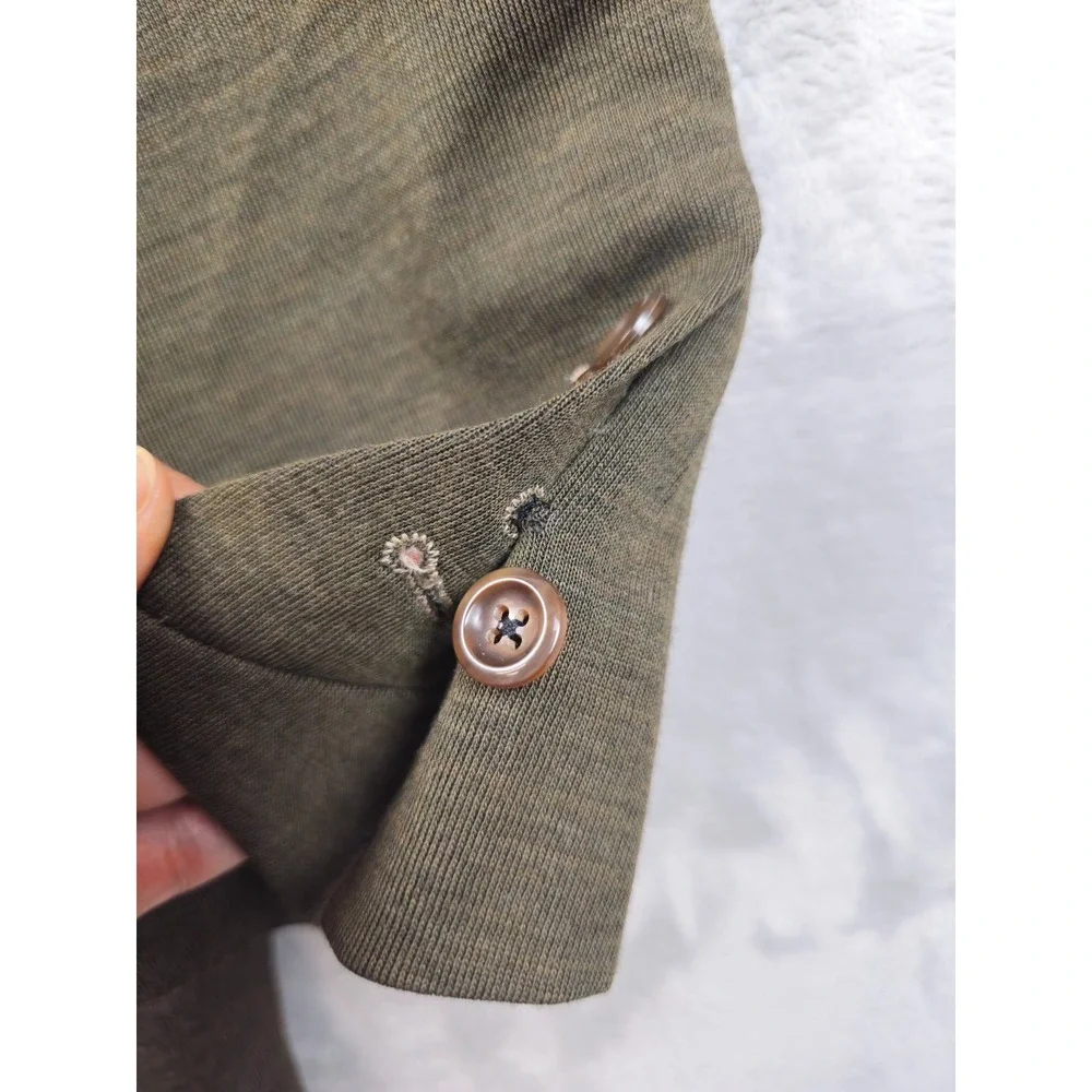 RC Tom James Knit Blazer 42R Mens Green Lion Lining Sport Coat Surgeons Cuff